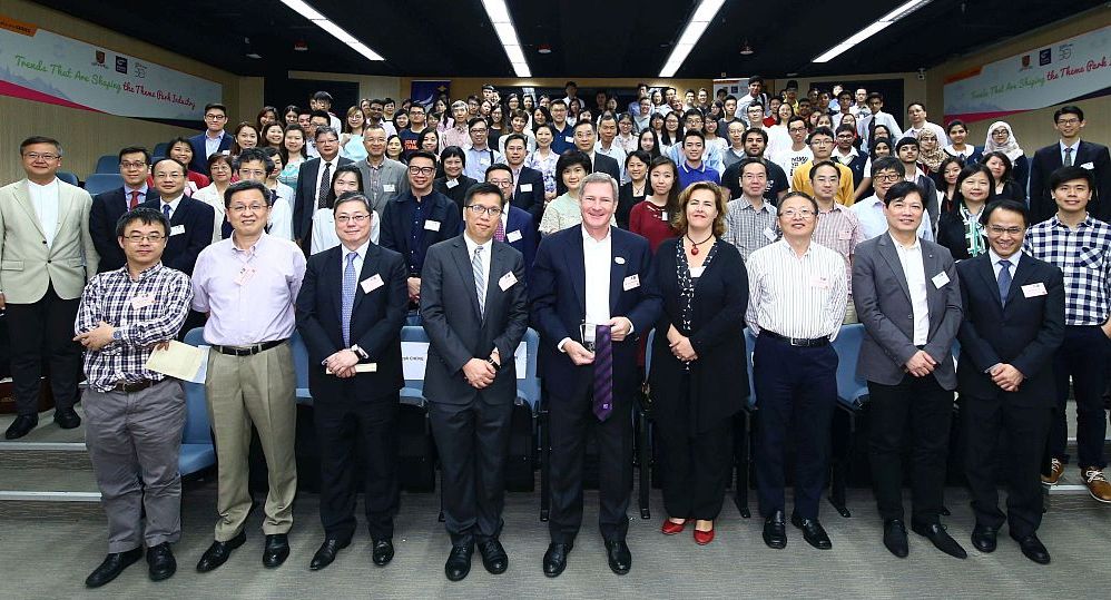 Mr. Tom Mehrmann (front row, centre) joins a full house of attendees for a memorable group photo