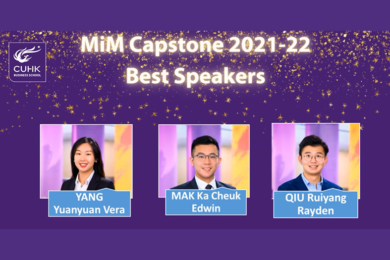 2021-22 MiM Capstone Best Speaker